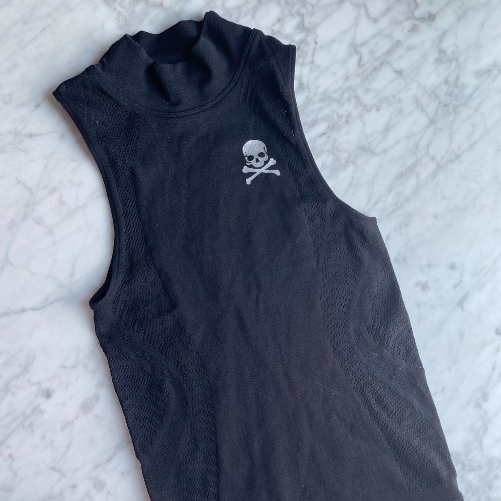 New Lululemon SoulCycle Reveal Mock Neck Tank Aurora sz 6